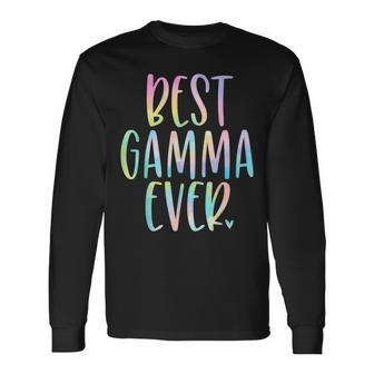 Best Gamma Ever Tie Dye Long Sleeve T-Shirt - Seseable