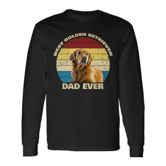 Best Golden Retriever Dad Ever Golden Retriever Long Sleeve T-Shirt T-Shirt | Mazezy