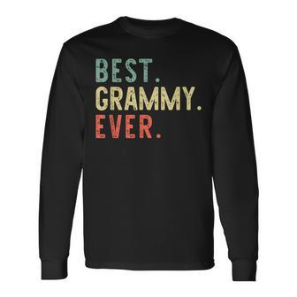 Best Grammy Ever Cool Vintage Christmas Long Sleeve T-Shirt - Seseable