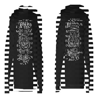 Best Grandpas Have Tattoos And Ride Motorcycles Biker Biking Long Sleeve T-Shirt - Seseable