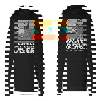 Best Heeler Dad Ever Blue Heeler Dad Australian Cattle Dog Long Sleeve T-Shirt T-Shirt | Mazezy