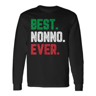Best Nonno Ever Quote Christmas Long Sleeve T-Shirt - Seseable