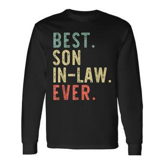 Best Soninlaw Ever Cool Vintage Christmas Long Sleeve T-Shirt - Seseable