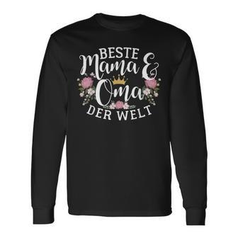 Beste Mama  Oma Der Welt Lustiges Muttertagsgeschenk Langarmshirts - Seseable