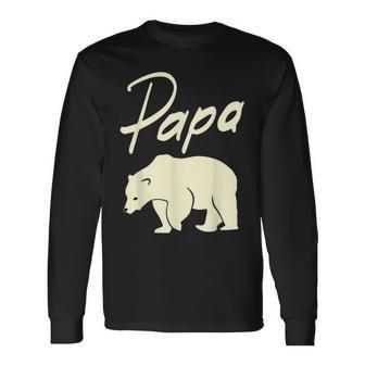 Bester Papa Cooler Vater Bär Langarmshirts, Ideales Geschenk zum Vatertag - Seseable