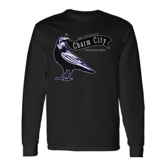 For The Birds A Maryland Charm City Novelty Long Sleeve T-Shirt T-Shirt | Mazezy