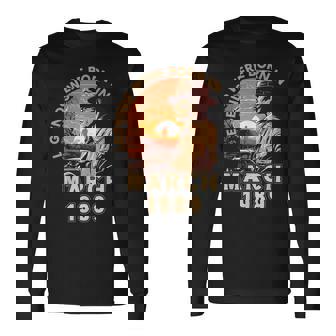 Birthday Legends Were Born In March 1989 34Th Vintage Long Sleeve T-Shirt T-Shirt | Mazezy