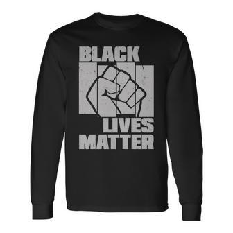 Black Lives Matter Protest Black Pride Long Sleeve T-Shirt - Monsterry
