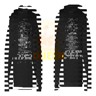 Black Queen Melanin Queen I Am Black Melanin History Month Long Sleeve T-Shirt - Seseable