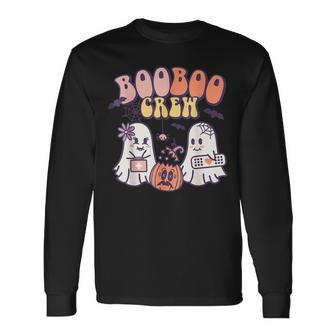 Boo Boo Crew Ghost Doctor Paramedic Emt Nurse Halloween V4 Men Women Long Sleeve T-Shirt T-shirt Graphic Print - Thegiftio UK