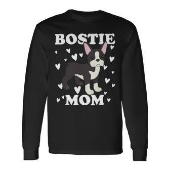 Bostie Mom Mummy Mama Mum Mommy Mother Long Sleeve T-Shirt - Monsterry AU