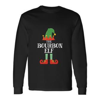 The Bourbon Elf Matching Group Christmas Pajama Long Sleeve T-Shirt - Monsterry DE