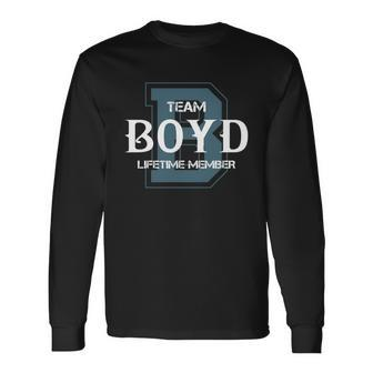 Boyd Shirts Team Boyd Lifetime Member Name Shirts Men Women Long Sleeve T-Shirt T-shirt Graphic Print - Thegiftio UK