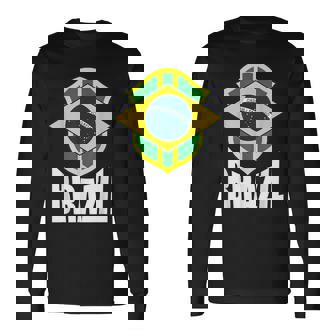 Brazil Soccer Jersey Brazil Football Fans Men Women Men Women Long Sleeve T-Shirt T-shirt Graphic Print - Thegiftio