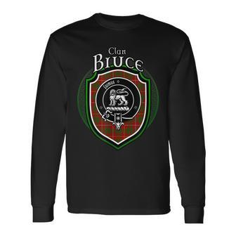 Bruce Clan Crest Scottish Clan Bruce Crest Badge Long Sleeve T-Shirt - Seseable