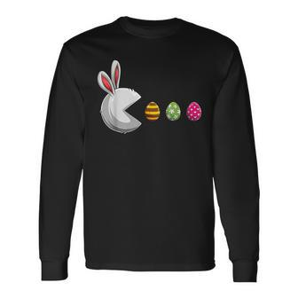 Bunny Egg Hunt Gamer Boys Girls Happy Easter Day Long Sleeve T-Shirt T-Shirt | Mazezy