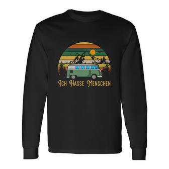 Camping Ich Hasse Menschen V2 Long Sleeve T-Shirt - Seseable