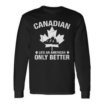 Canadian Shirt Canada Day Long Sleeve T-Shirt | Mazezy