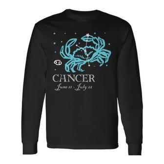 Cancer The Crab Constellation Long Sleeve T-Shirt T-Shirt | Mazezy