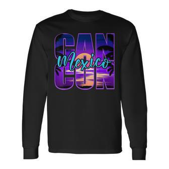 Cancun Mexico Outfits Vacation Souvenir Summer Group Long Sleeve T-Shirt T-Shirt | Mazezy