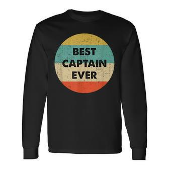 Captain Best Captain Ever Long Sleeve T-Shirt - Seseable
