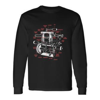 Car Engine Mechanic Long Sleeve T-Shirt - Monsterry