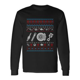 Car Parts Ugly Christmas Sweater Great Long Sleeve T-Shirt - Monsterry AU