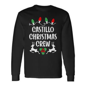 Castillo Name Christmas Crew Castillo Long Sleeve T-Shirt - Seseable