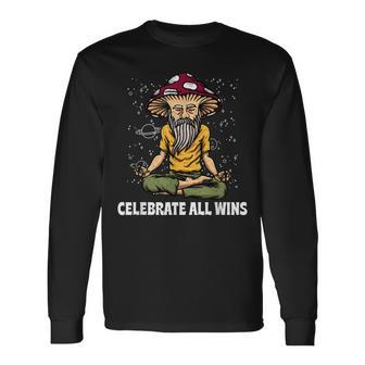 Celebrate All Wins Motivierendes Zitat Happiness Langarmshirts - Seseable