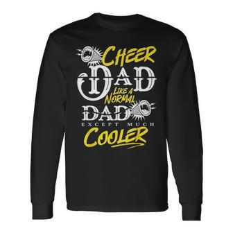 Cheer Dad Daddy Father Day Sport Cheerleader V2 Long Sleeve T-Shirt - Seseable