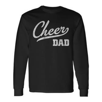 Cheerleading Dad Proud Cheer Dad Long Sleeve T-Shirt - Seseable