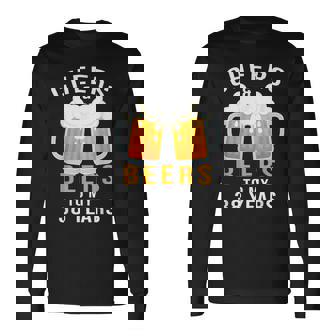 Cheers And Beers To 38 Years 38Th Birthday Celebration Men Women Long Sleeve T-Shirt T-shirt Graphic Print - Thegiftio