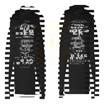 Cheers And Beers To My 88 Years 88Th Birthday Party Men Women Long Sleeve T-Shirt T-shirt Graphic Print - Thegiftio