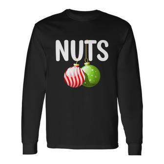 Chest Nuts Matching Chestnuts Christmas Couples Nuts Long Sleeve T-Shirt - Monsterry UK