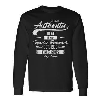 Chicago Illinois 1963 Vintage Geburtstag Langarmshirts, Authentisch Retro - Seseable