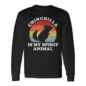 Chinchilla Ist Mein Geistertier Süßer Tierliebhaber Langarmshirts - Seseable