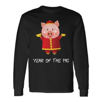 Chinese New Year Of The Pig 2019 Birthday Long Sleeve T-Shirt | Mazezy