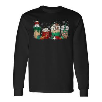 Christmas Coffee Women Sweets Winter Cozy Xmas Coffee Lovers V2 Men Women Long Sleeve T-Shirt T-shirt Graphic Print - Thegiftio