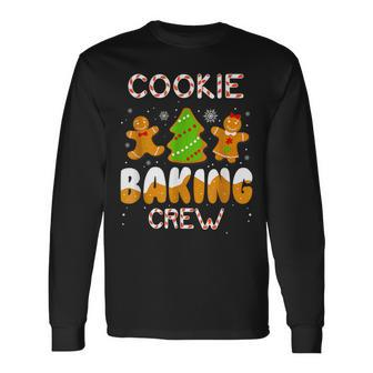 Christmas Cookie Baking Crew Pajamas Gingerbread Christmas Men Women Long Sleeve T-shirt Graphic Print Unisex - Seseable