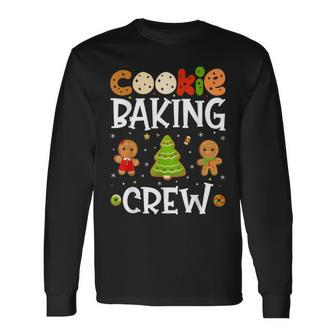 Christmas Cookie Baking Crew Xmas Gingerbread Team Men Women Long Sleeve T-shirt Graphic Print Unisex - Seseable