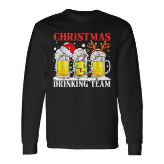 Christmas Drinking Team Holiday Season Xmas Lover Christmas Men Women Long Sleeve T-shirt Graphic Print Unisex - Seseable