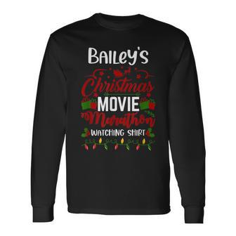 This Is My Christmas Movie Watching Bailey Men Women Long Sleeve T-Shirt T-shirt Graphic Print - Thegiftio UK