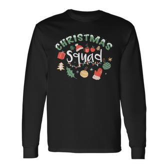 Christmas Squad Lustiger Familien-Pyjama Für Weihnachten Langarmshirts - Seseable