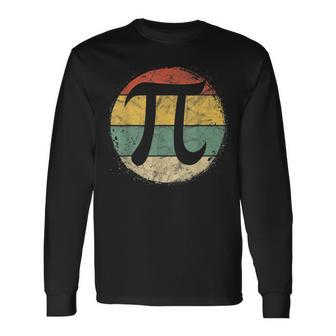 Circular Pi Symbol Pi Day Math Science Teacher Student Long Sleeve T-Shirt - Seseable