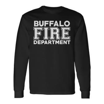 City Of Buffalo Fire Rescue New York Firefighter Long Sleeve T-Shirt - Seseable