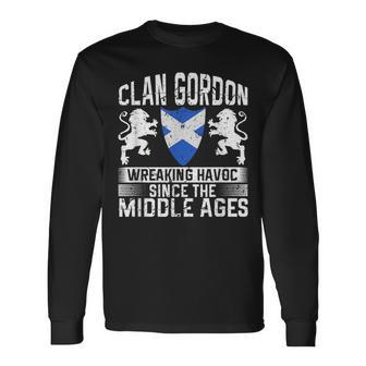Clan Gordon Scottish Family Clan Surname Scotland Last Name Men Women Long Sleeve T-shirt Graphic Print Unisex - Seseable