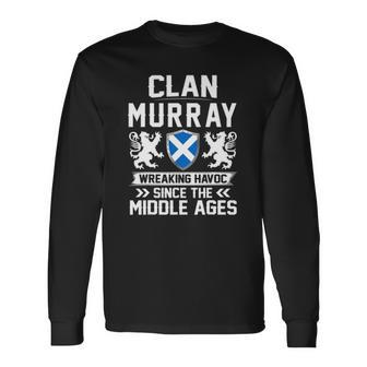 Clan Murray Scottish Scotland Fathers Men Women Long Sleeve T-Shirt T-shirt Graphic Print - Thegiftio UK