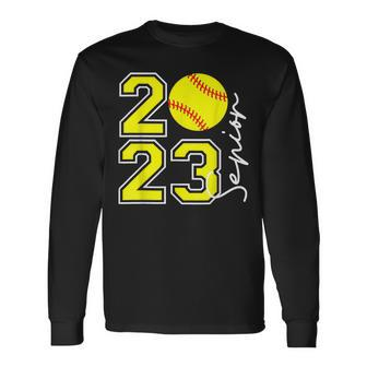 Class Of 2023 Softball Player Senior 23 Seniors Long Sleeve T-Shirt T-Shirt | Mazezy