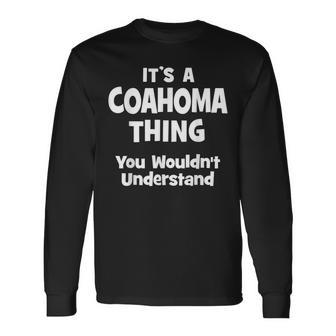 Coahoma Thing College University Alumni Long Sleeve T-Shirt - Seseable