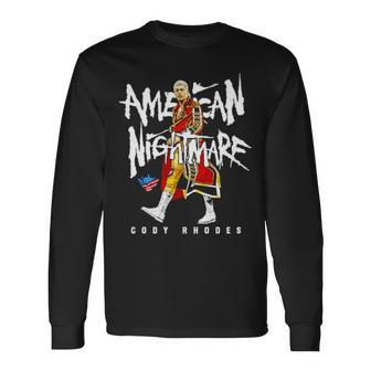 Cody Rhodes American Nightmare Long Sleeve T-Shirt | Mazezy DE